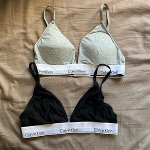 Calvin Klein bras (2, size large)